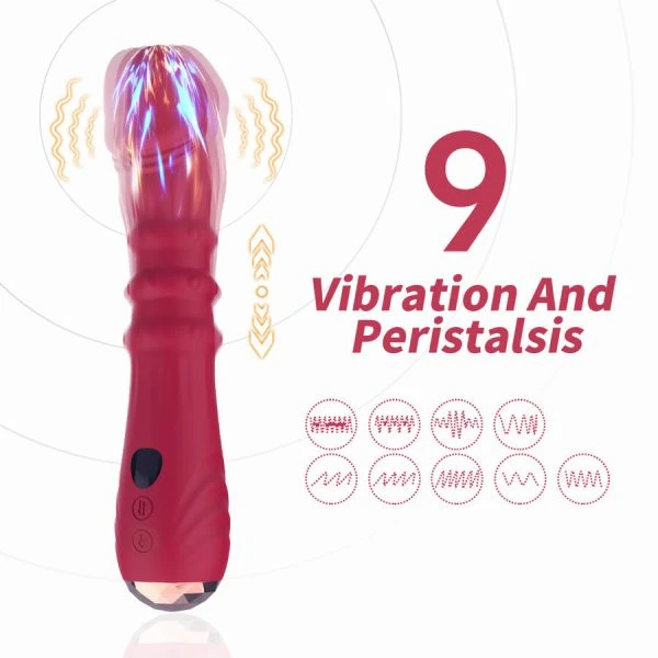 Armony Vibrators Thermo-instelbare A-Punt-Vibrator-Dildo rood