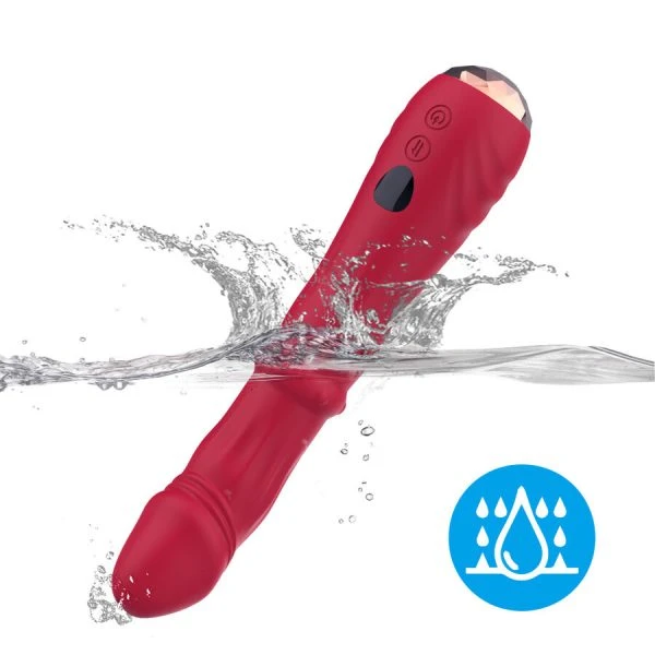 Armony Vibrators Thermo-instelbare A-Punt-Vibrator-Dildo rood