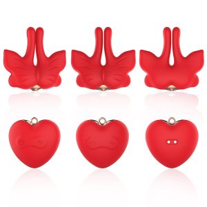 Armony Stimulators magnetische tepelklemmen met vibratie vlindervorm rood Armony Stimulators magnetische tepelklemmen met vibratie vlindervorm rood - Afbeelding 8