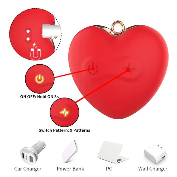 Armony Stimulators magnetische tepelklemmen met vibratie vlindervorm rood Armony Stimulators magnetische tepelklemmen met vibratie vlindervorm rood