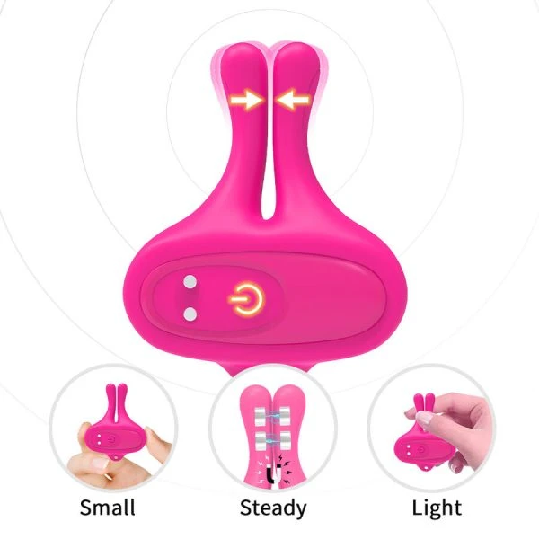 Armony Stimulators Magnetische Nippelklemmen mit Vibration Kaninchenform rosa Armony Stimulators Magnetische Nippelklemmen mit Vibration Kaninchenform rosa