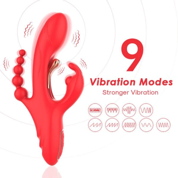 Armony Vibrators G-Punkt- und Klitorisstimulator Rot mit Flüssigsilikon Armony Vibrators G-Punkt- und Klitorisstimulator Rot mit Flüssigsilikon