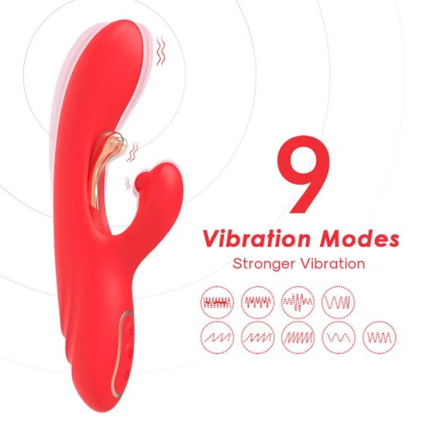 Armony Vibrators G-Punkt- und Klitorisstimulator mit oszillierender Zunge rot