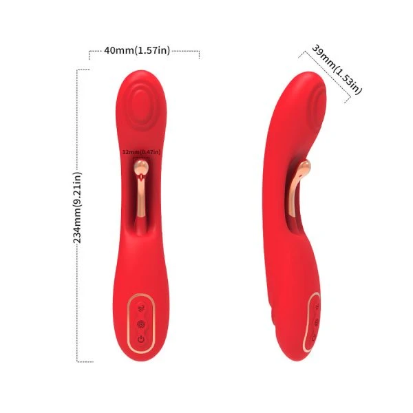 Armony Vibrators Vibrator met oscillerende tong rood Armony Vibrators Vibrator met oscillerende tong rood