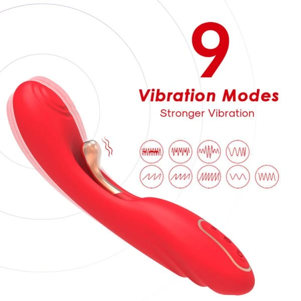 Armony Vibrators Vibrator met oscillerende tong rood Armony Vibrators Vibrator met oscillerende tong rood