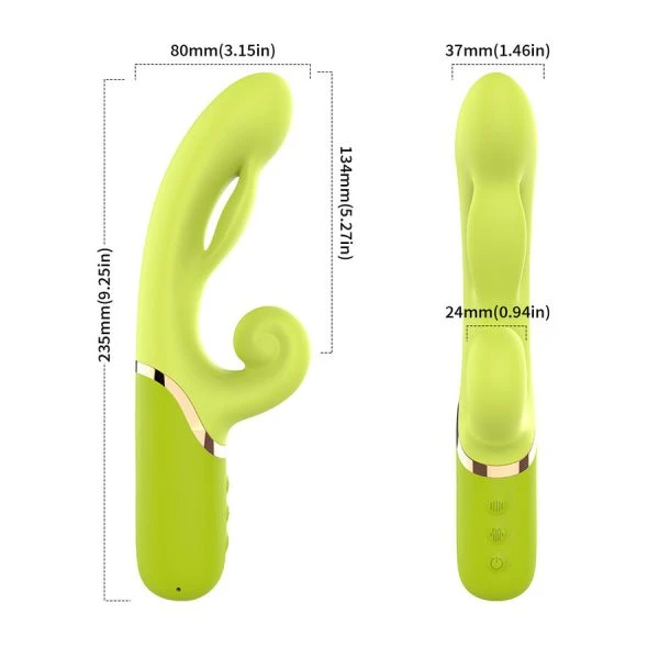 Armony Vibrators opblaasbare A-punt vibrator Groen