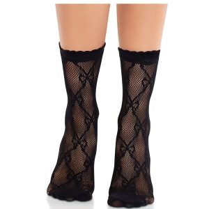 LEG Avenue Hosiery Spitzensocken met strik zwart LEG Avenue Hosiery Spitzensocken met strik zwart - Afbeelding 3