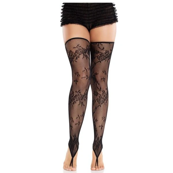img_205310_a01f576a29102e0ca16e0c73b491f8a5_1.jpg LEG Avenue Hosiery Florale Spitzenstrümpfe ohne Fuß schwarz