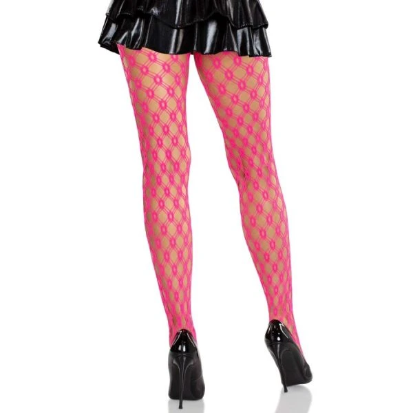 LEG Avenue Hosiery Netpanty met Oogjes Neon Pink