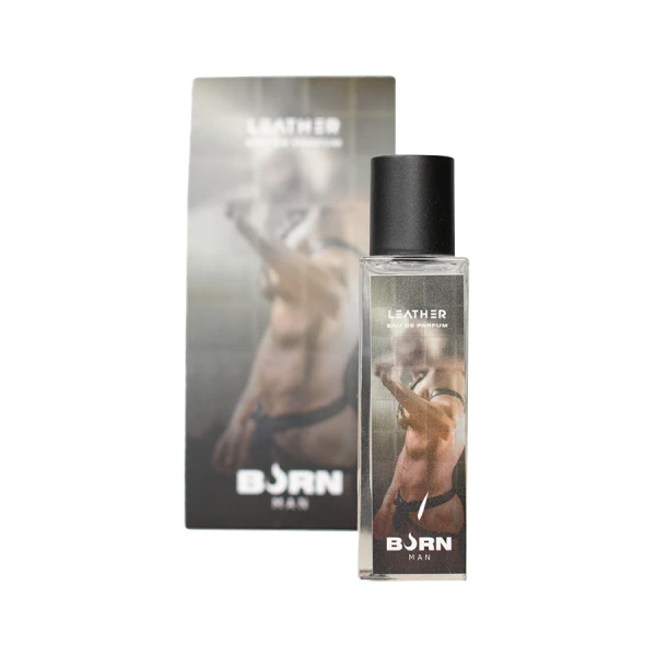 Burn herenparfum met ledergeur voor zelfverzekerde mannen