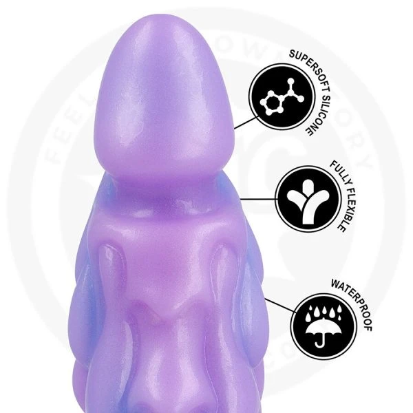 Epic Cybersilicock Silikon-Dildo Zafiria Lunar Glow 185 mm