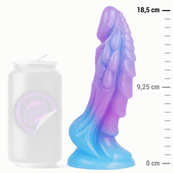 Epic Cybersilicock Silikon-Dildo Zafiria Lunar Glow 185 mm