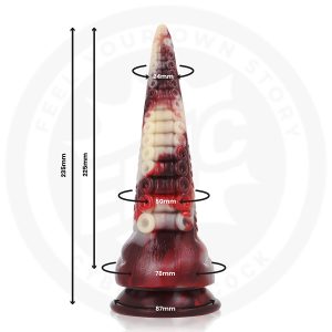 Epic Cybersilicock Dildo Draxis Abysmal Shadow, 235 mm totale hoogte Epic Cybersilicock Dildo Draxis Abysmal Shadow, 235 mm totale hoogte - Afbeelding 3