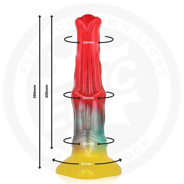 Epic Cybersilicock Dildo Aethon Glow, 250 mm Gesamthöhe