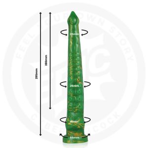 Epic Siliconen Dildo Hylos Green Flash 295 mm Epic Siliconen Dildo Hylos Green Flash 295 mm - Afbeelding 3