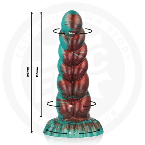 Epic Dildo Zirion Aridfire – Vuurdildo met 18 cm inbrengbare lengte