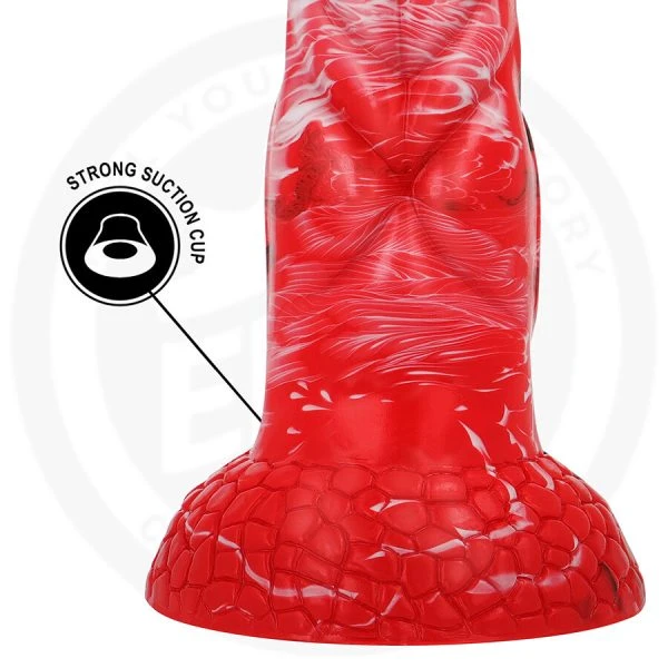 Epic Agnis Crimson Fire Dildo van Cybersilicon 182 mm