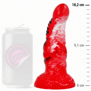 Epic Agnis Crimson Fire Dildo van Cybersilicon 182 mm Epic Agnis Crimson Fire Dildo van Cybersilicon 182 mm - Afbeelding 2