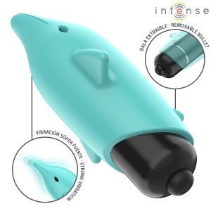Intense FUN Toys Echo Vibrerende Bullet Dolfijn Blauw 8 x 4,7 cm Intense FUN Toys Echo Vibrerende Bullet Dolfijn Blauw 8 x 4,7 cm - Afbeelding 4