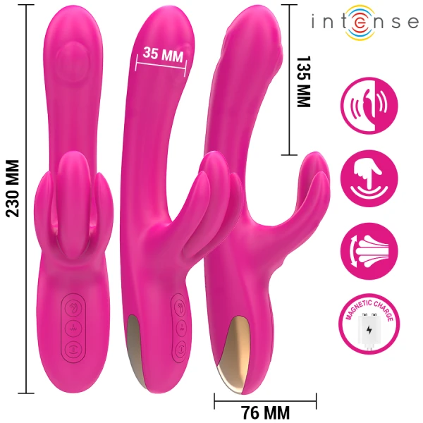 Intense High Tech Britney Multifunktions-Rabbit-Vibrator 23 cm Rosa Intense High Tech Britney Multifunktions-Rabbit-Vibrator 23 cm Rosa