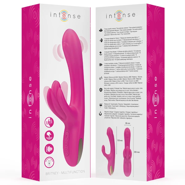 Intense High Tech Britney Multifunktions-Rabbit-Vibrator 23 cm Rosa Intense High Tech Britney Multifunktions-Rabbit-Vibrator 23 cm Rosa