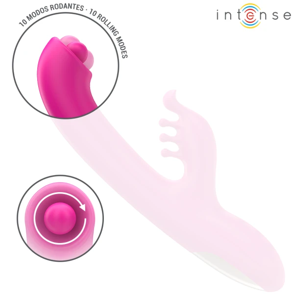 Intense High Tech Christina Multifunctionele Rabbit-Vibrator 22,5 cm Roze Intense High Tech Christina Multifunctionele Rabbit-Vibrator 22,5 cm Roze