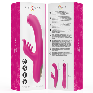 Intense High Tech Christina Multifunctionele Rabbit-Vibrator 22,5 cm Roze Intense High Tech Christina Multifunctionele Rabbit-Vibrator 22,5 cm Roze - Afbeelding 8