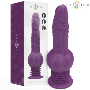 Intense High Tech Tatum Multifunctionele Vibrator met Op- en Neergaande Beweging 24 cm Paars