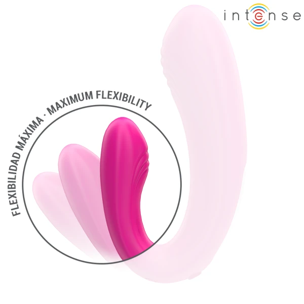 Intense Janet U-förmiger Stimulator und Vibrator mit Fernbedienung rosa