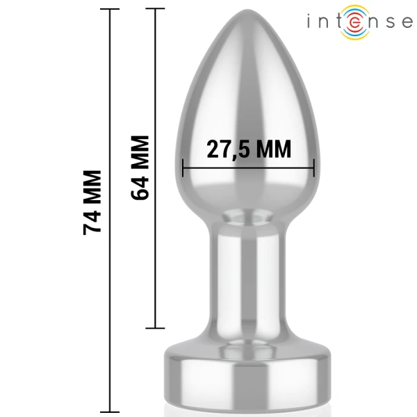 Intense Anal Toys Anaalplug S met Trilling en Afstandsbediening, Aluminium