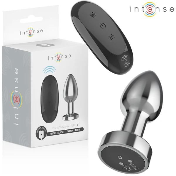 Intense Anal Toys Anaalplug S met Trilling en Afstandsbediening, Aluminium