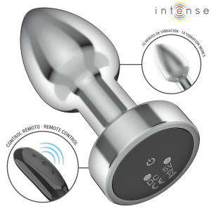 Intense Anal Toys Anaalplug S met Trilling en Afstandsbediening, Aluminium Intense Anal Toys Anaalplug S met Trilling en Afstandsbediening, Aluminium - Afbeelding 3