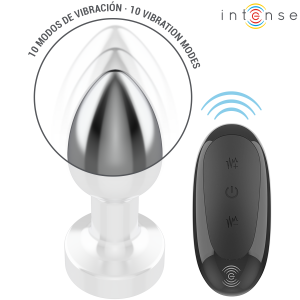 Intense Anal Toys Anaalplug S met Trilling en Afstandsbediening, Aluminium Intense Anal Toys Anaalplug S met Trilling en Afstandsbediening, Aluminium - Afbeelding 4