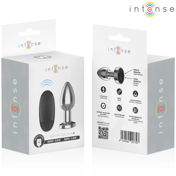 Intense Anal Toys Anaalplug met Trilling en Afstandsbediening M Intense Anal Toys Anaalplug met Trilling en Afstandsbediening M