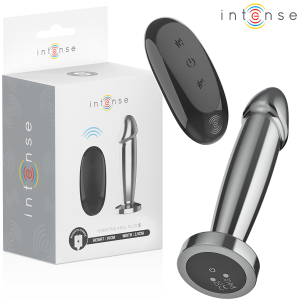 Intense Anal Toys Anaalplug S met 10 Trillingen en Afstandsbediening, Aluminium Intense Anal Toys Anaalplug S met 10 Trillingen en Afstandsbediening, Aluminium - Afbeelding 1
