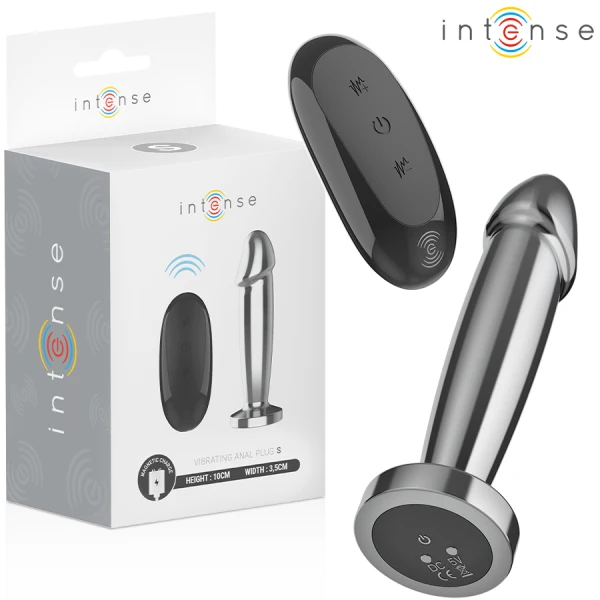 Intense Anal Toys Anaalplug S met 10 Trillingen en Afstandsbediening, Aluminium