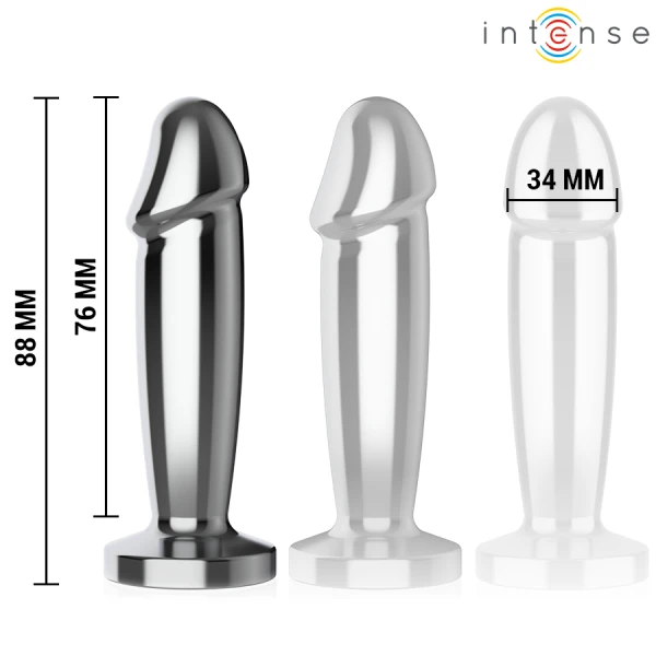 Intense Anal Toys Anaalplug S met 10 Trillingen en Afstandsbediening, Aluminium