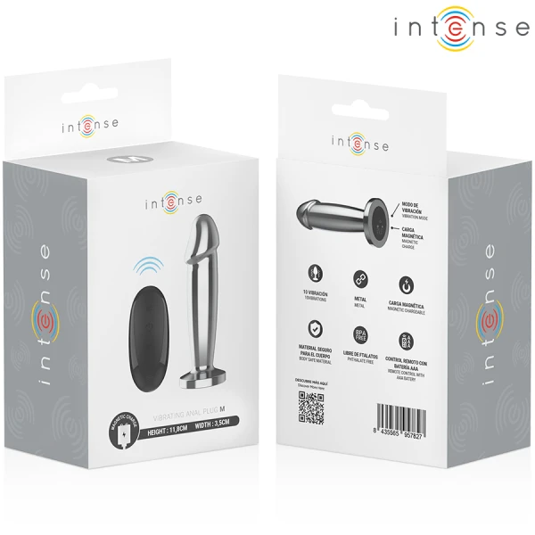 Intense Anal Toys Anaalplug met Trilling en Afstandsbediening M