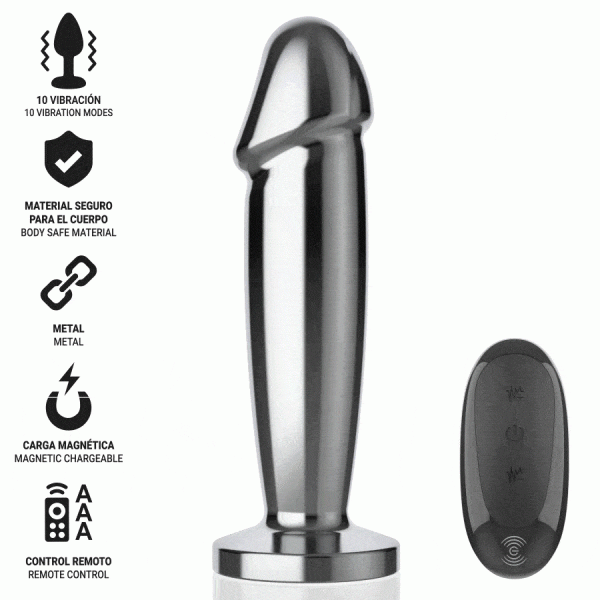 Intense Anal Toys Anaalplug met Trilling en Afstandsbediening M