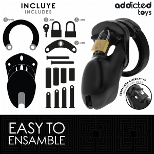 Addicted Toys Kuusheidskooi Locked met 5 ringen, 10 cm Addicted Toys Kuusheidskooi Locked met 5 ringen, 10 cm - Afbeelding 4