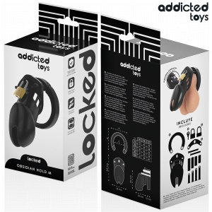 Addicted Toys Locked Peniskäfig Obsidian Hold Größe M mit 5 Ringen Addicted Toys Locked Peniskäfig Obsidian Hold Größe M mit 5 Ringen – Bild 6
