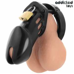Addicted Toys Locked Peniskäfig Obsidian Hold Größe M mit 5 Ringen Addicted Toys Locked Peniskäfig Obsidian Hold Größe M mit 5 Ringen – Bild 3