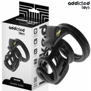 Addicted Toys Keuschheitskäfig aus Metall Locked Gilden Cage Addicted Toys Keuschheitskäfig aus Metall Locked Gilden Cage – Bild 1