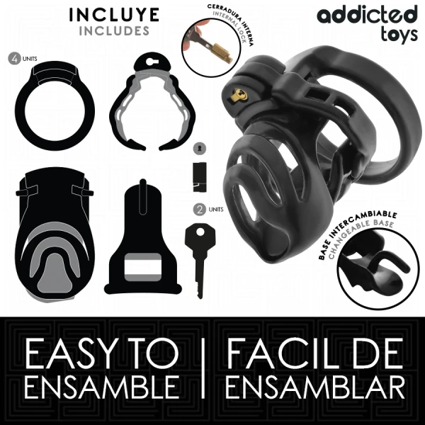 Addicted Toys Kuurkooi Locked - Eternal Lock met urethraaldilatator