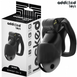 Addicted Toys Keuschheitskäfig Locked Midnight Cell Maat M Addicted Toys Keuschheitskäfig Locked Midnight Cell Maat M - Afbeelding 1