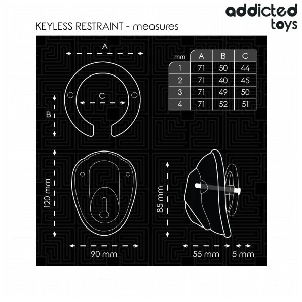 Addicted Toys Locked Kuitholster Schelpstijl 11,5 cm Addicted Toys Locked Kuitholster Schelpstijl 11,5 cm