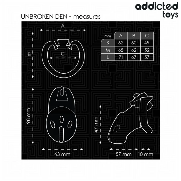 Addicted Toys Locked Kuithouderskooi Unbroken DEN 9,8 cm