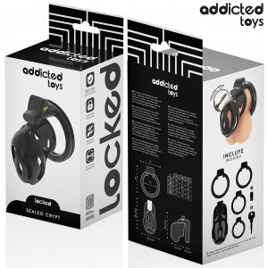 Addicted Toys Locked Keuschheitskäfig mit 4 Ringen 80 mm Addicted Toys Locked Keuschheitskäfig mit 4 Ringen 80 mm – Bild 6