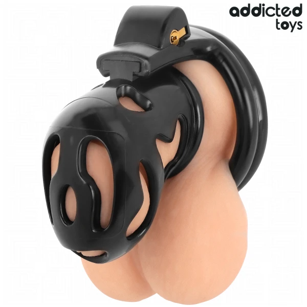 Addicted Toys Locked Keuschheitskäfig mit 4 Ringen 80 mm Addicted Toys Locked Keuschheitskäfig mit 4 Ringen 80 mm