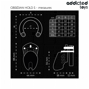 Addicted Toys Locked Peniskäfig Obsidian Hold Größe S Addicted Toys Locked Peniskäfig Obsidian Hold Größe S – Bild 5